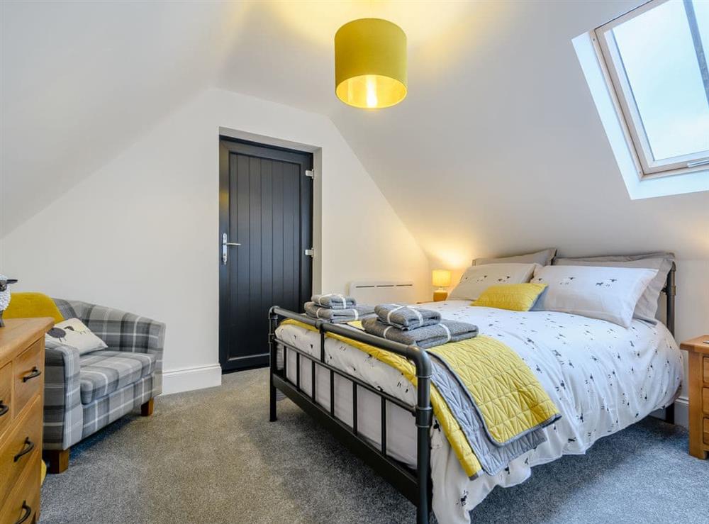 Double bedroom at Bramble cottage in South Cerney, near Cirencester, Gloucestershire