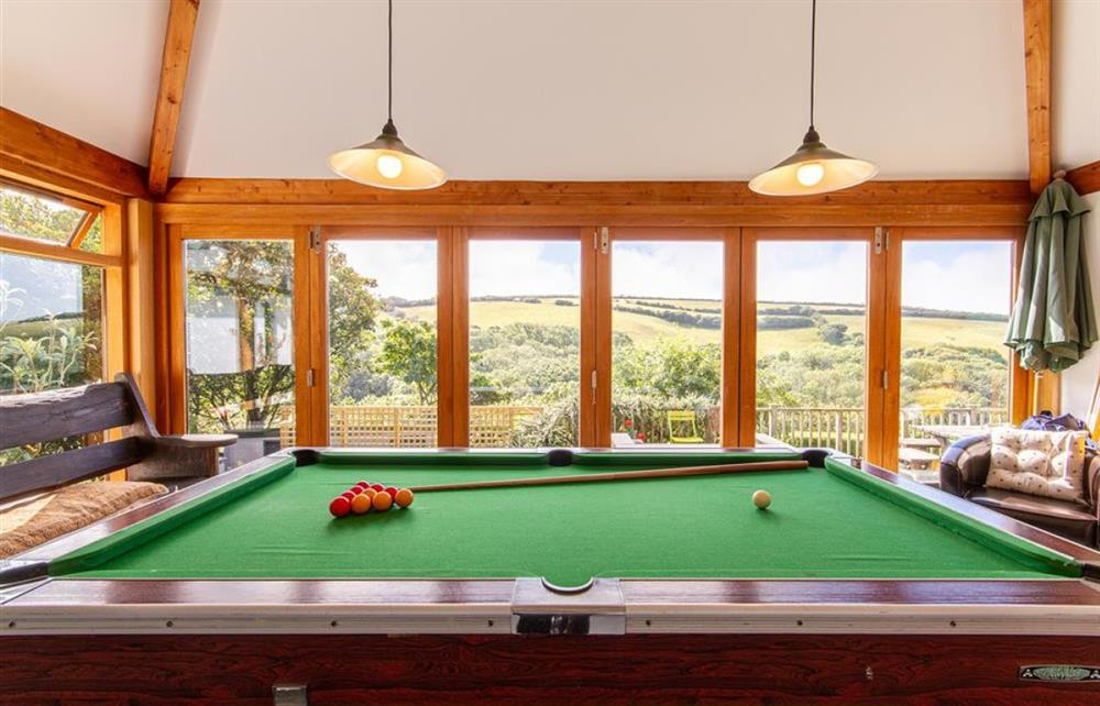 Views from the games room at Bramble Hill in Crackington Haven