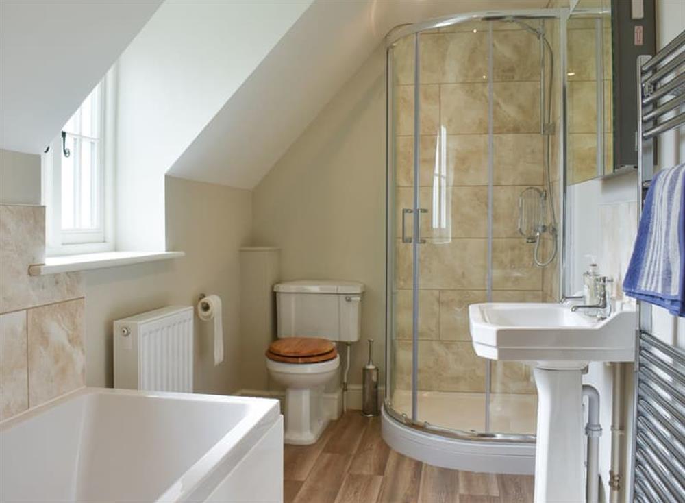 Bathroom with separate shower at Bramble House in Assington, near Sudbury, Suffolk