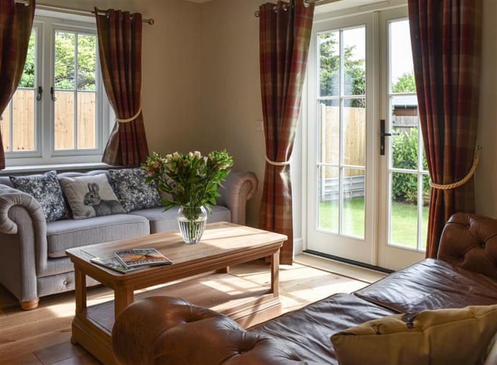 Living room at Bramble House in Assington, near Sudbury, Suffolk