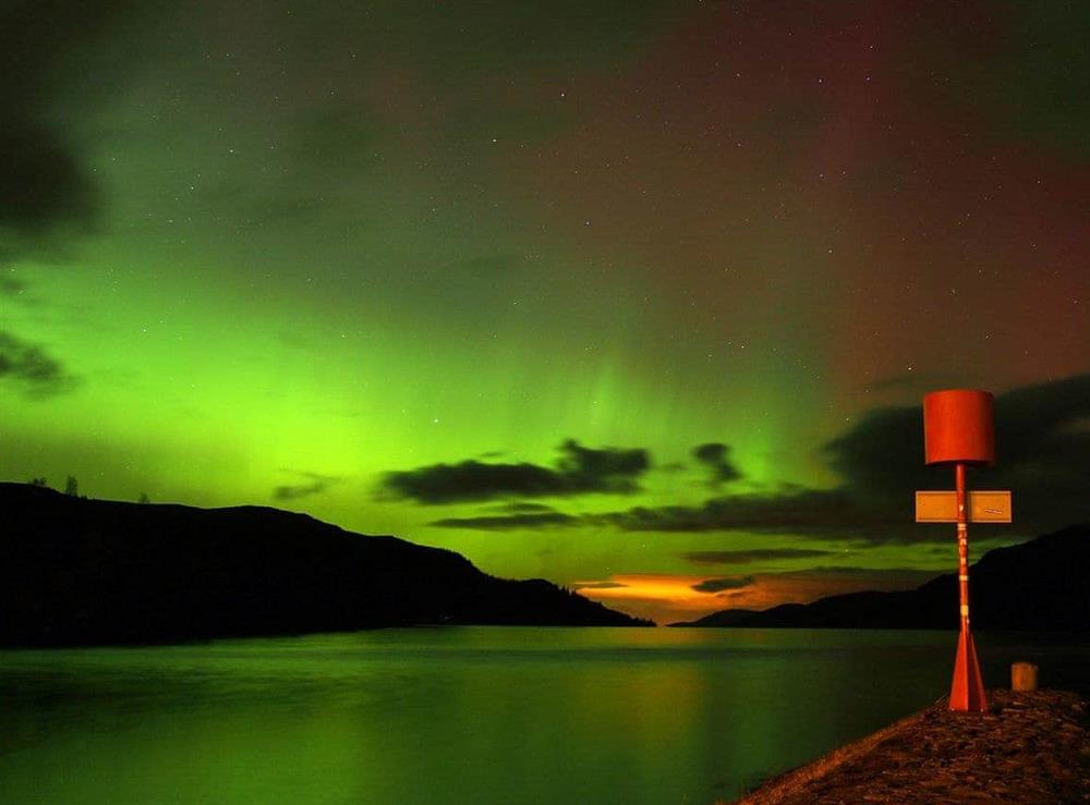 Northern lights photographed at Fort Augustus at Bramble Lodge in Fort Augustus, Inverness-Shire