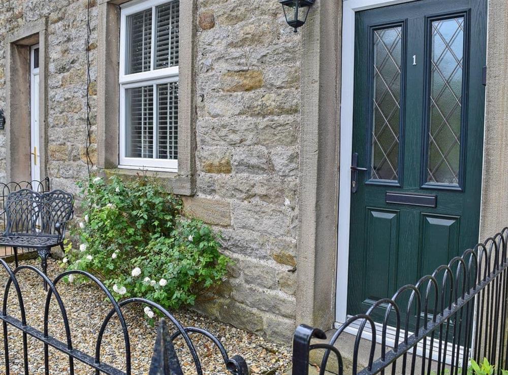 Charming main entrance to the holiday home at Brambledene in Hebden, near Grassington, North Yorkshire