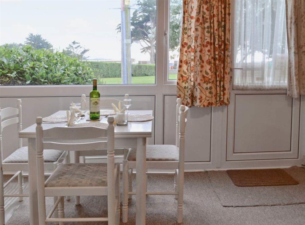 Dining room at Brambles Cottage in Freshwater, Isle of Wight