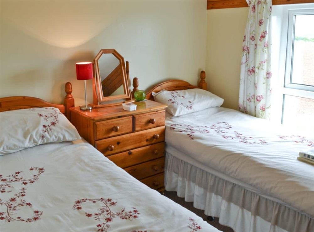 Twin bedroom at Brambles in St Agnes, Cornwall
