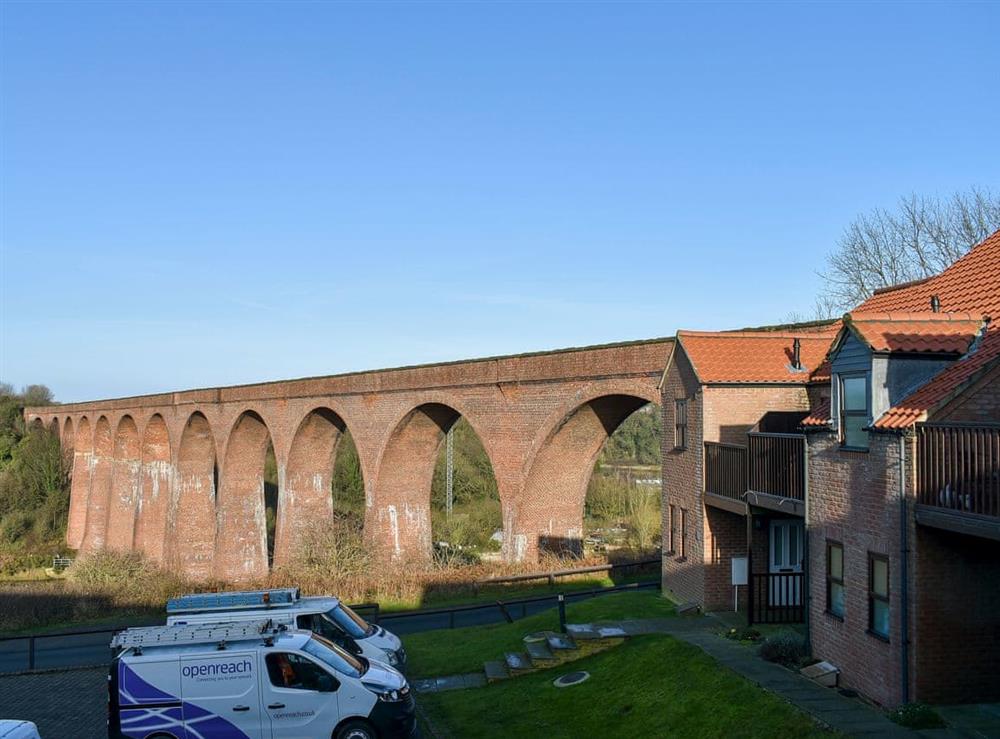 Overlooking the spectacular Grade II listed viaduct at Bramblewick Cottage in Whitby, North Yorkshire