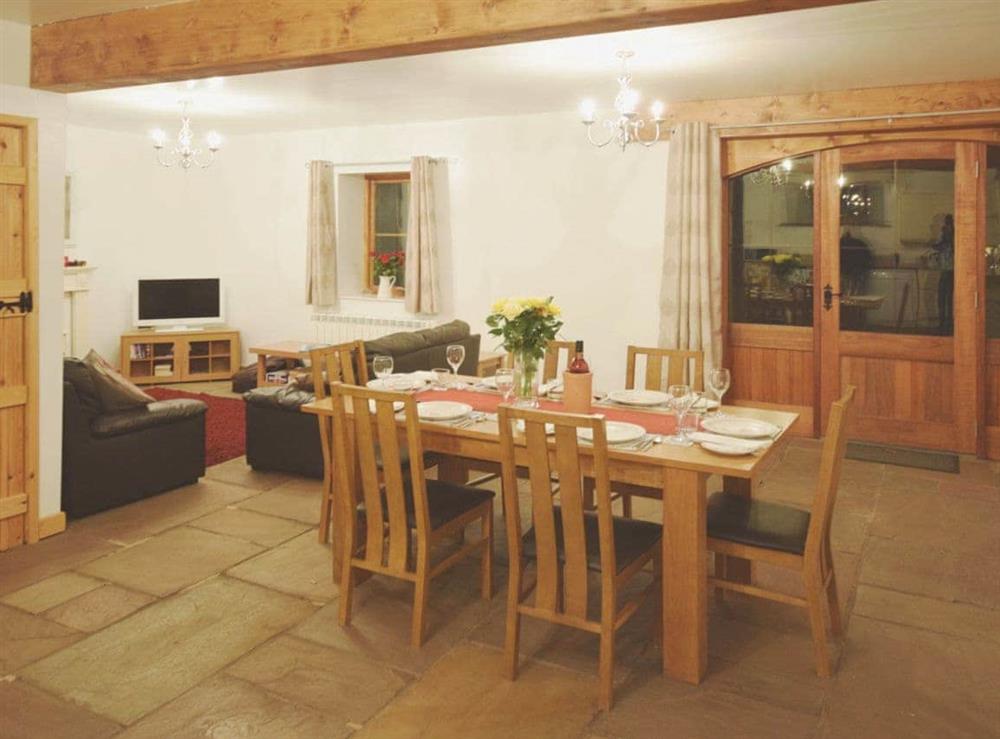 Open plan living/dining room/kitchen at The Barn, 