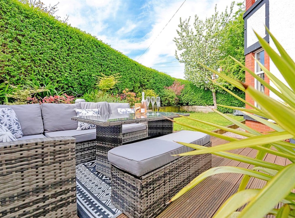 Sitting-out-area at Bramley House in Colwyn Bay, Clwyd
