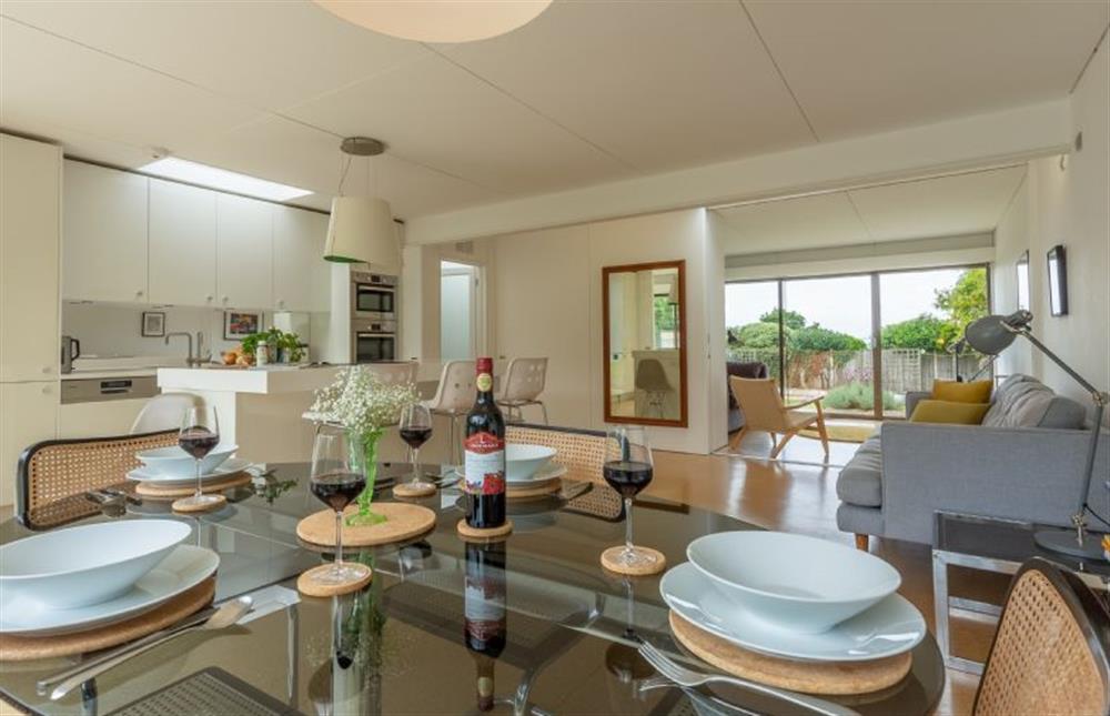 Dining area: looking towards kitchen and sitting area at Bramley, Old Hunstanton