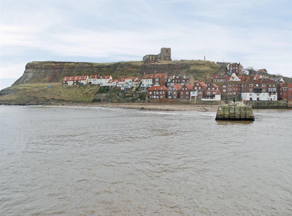 Whitby, view to Abbey at Brams View in Whitby, North Yorkshire