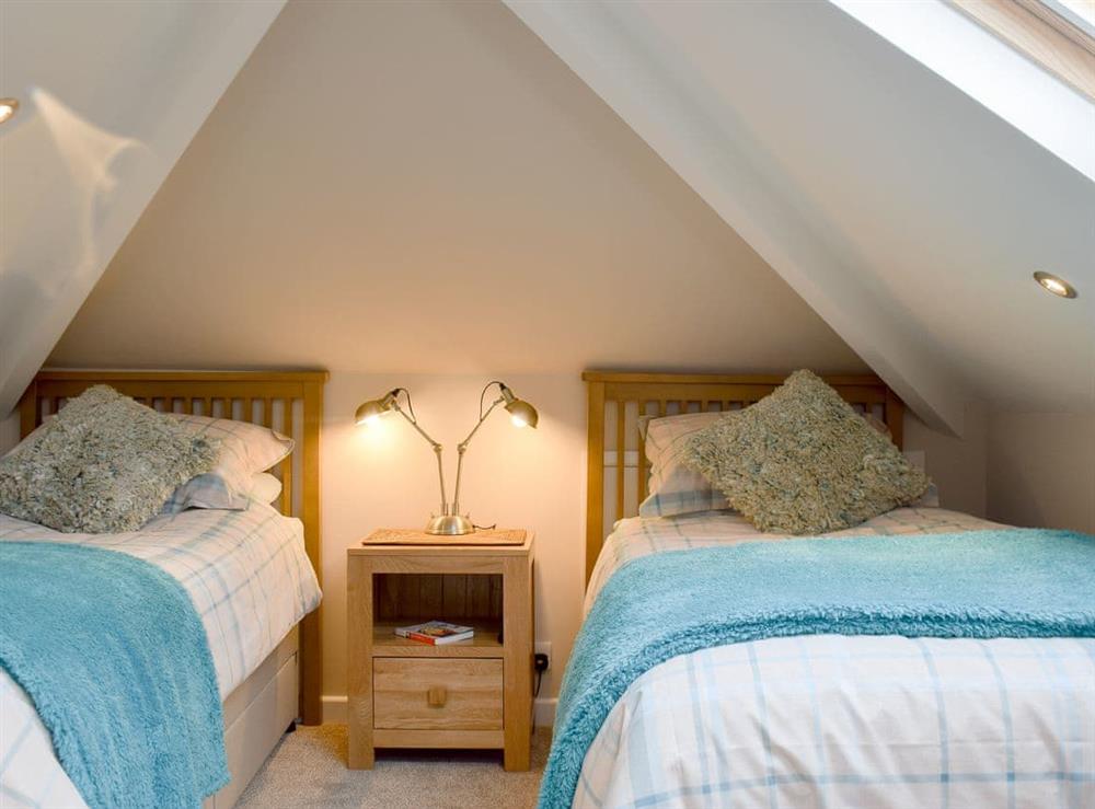 Studio style twin bedroom at Brandelhow in Keswick, Cumbria