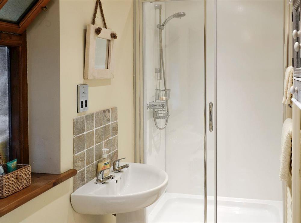 Good-sized shower room at Brandys Barn in Middleham, near Leyburn, North Yorkshire