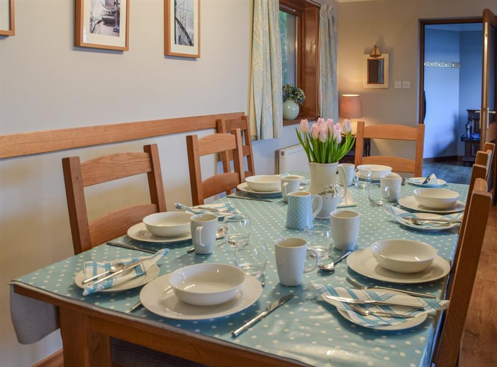 Dining Area at Brandystone Cottage in Oban, Argyll