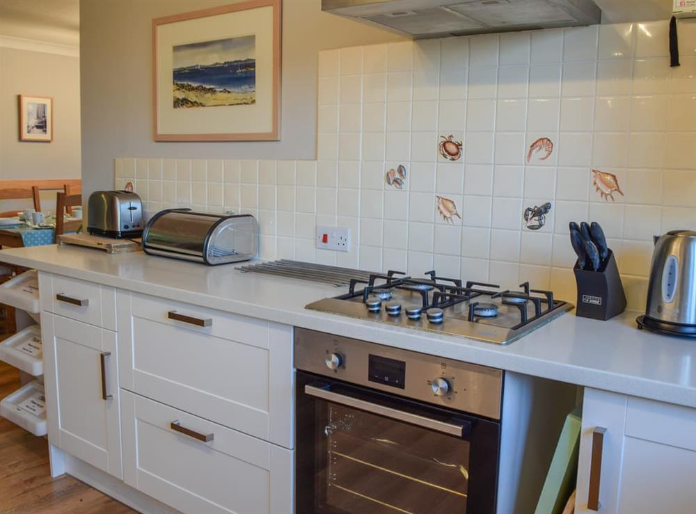 Kitchen area at Brandystone Cottage in Oban, Argyll