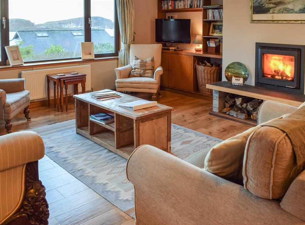 Living room at Brandystone Cottage in Oban, Argyll