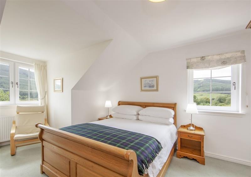 One of the 4 bedrooms at Branter Lodge, Strachur