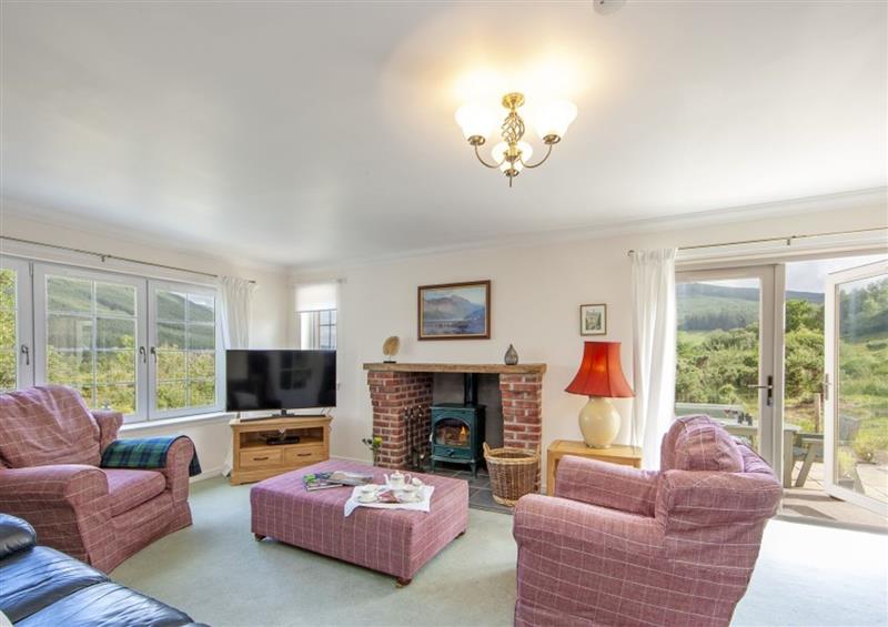 This is the living room at Branter Lodge, Strachur
