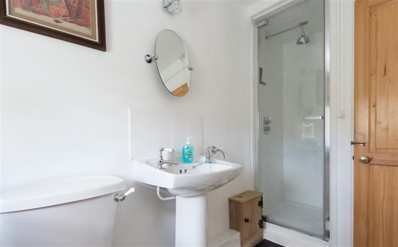 This is the bathroom at Bratton Mill Cottage, Bratton Fleming