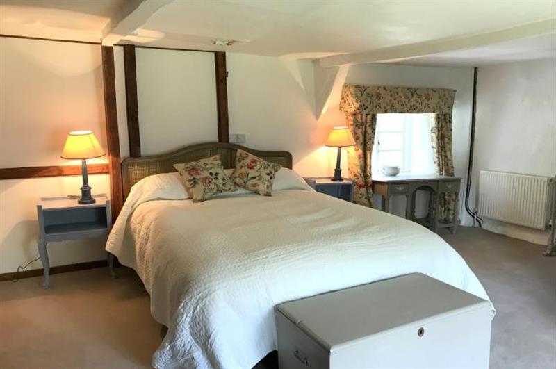 Double bedroom at Bratton Mill Farmhouse, Bratton Fleming