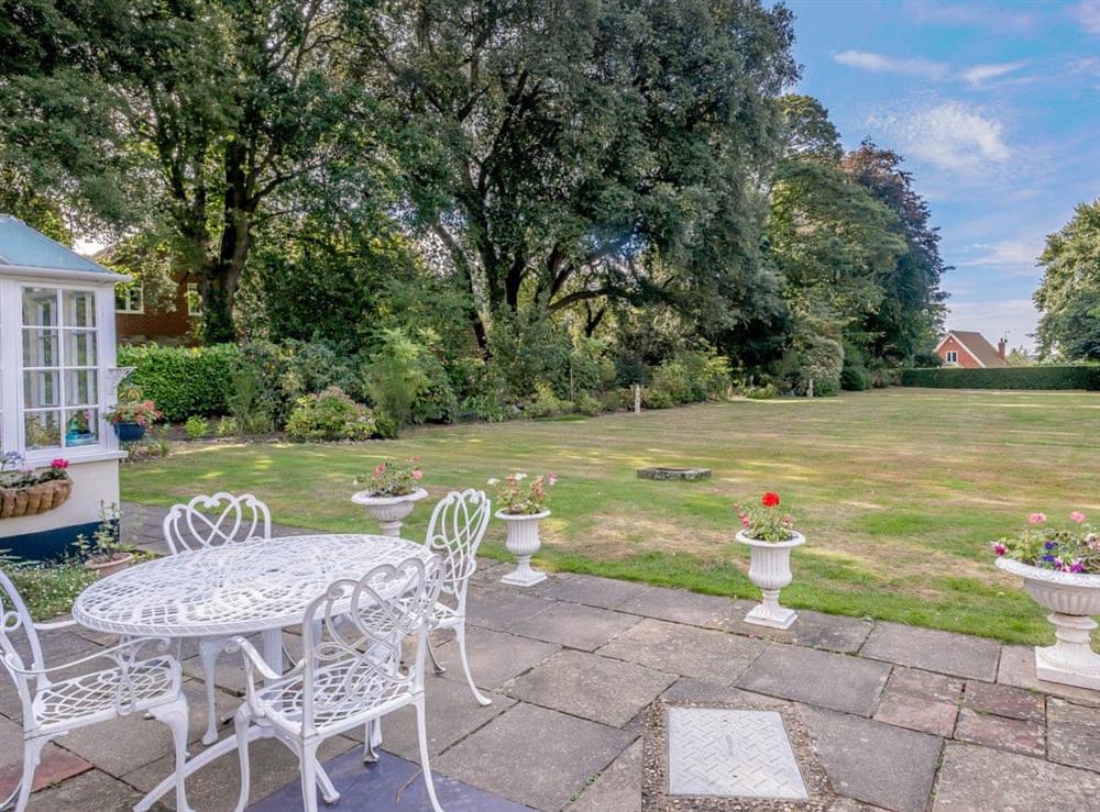 Fantastic, large, lawned garden at Braydeston House in Brundall, near Norwich, Norfolk