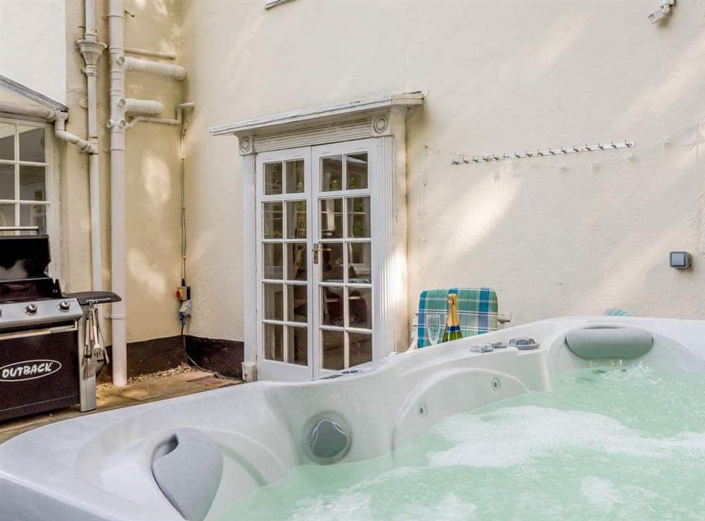 Relaxing hot tub (photo 2) at Braydeston House in Brundall, near Norwich, Norfolk