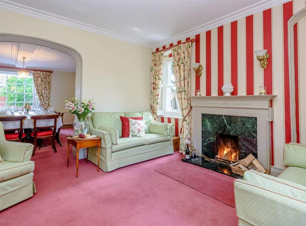 Spacious living room at Braydeston House in Brundall, near Norwich, Norfolk