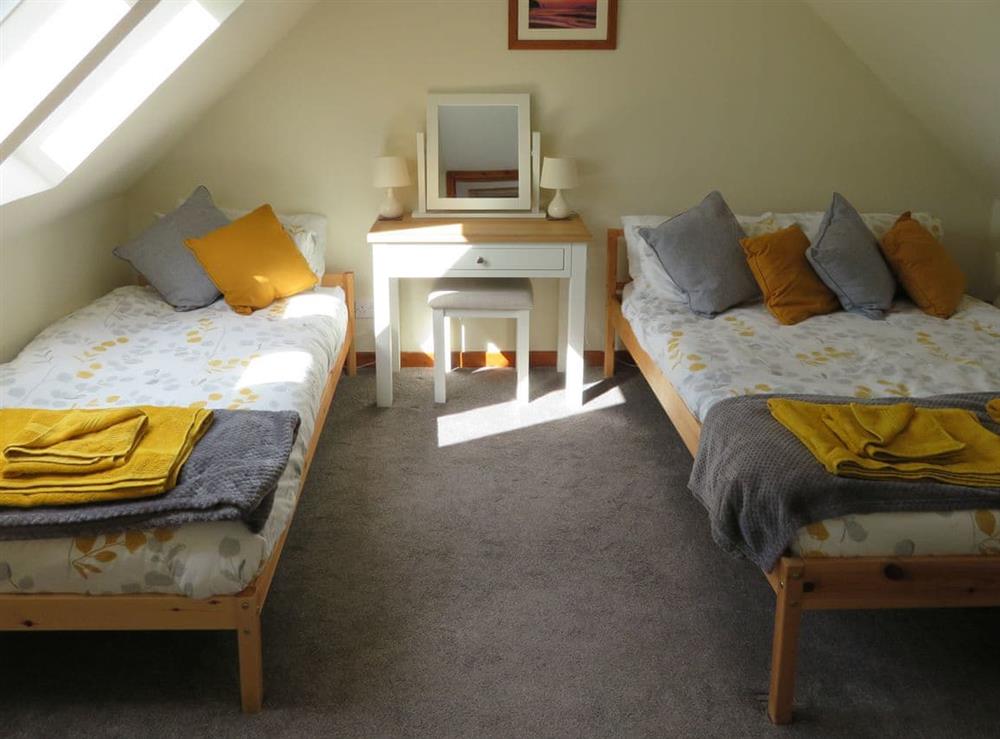 Family bedroom at Breacwell Cottage in Migdale, near Dornoch, Northern Highlands, Ross-Shire