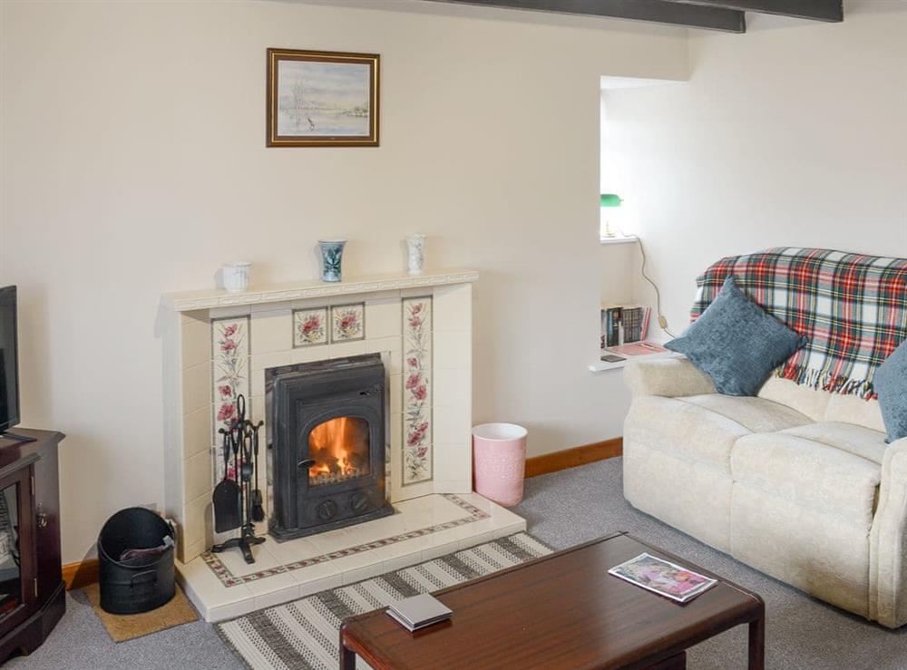 Welcoming living room at Breacwell Cottage in Migdale, near Dornoch, Northern Highlands, Ross-Shire