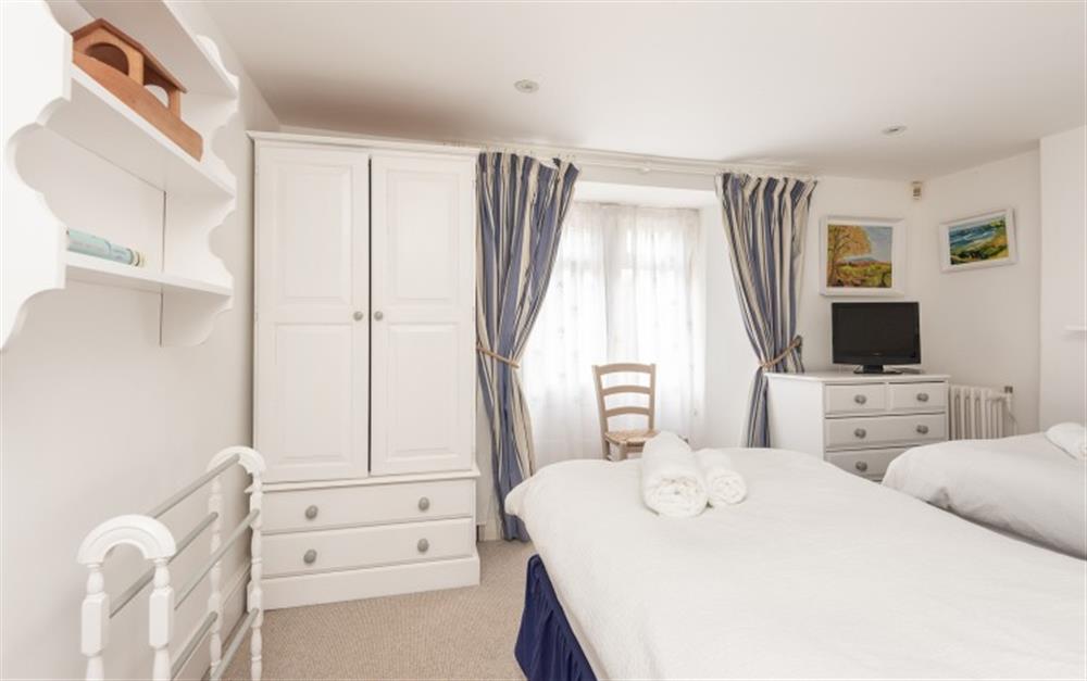 This is a bedroom at Breakwater Cottage in Bude