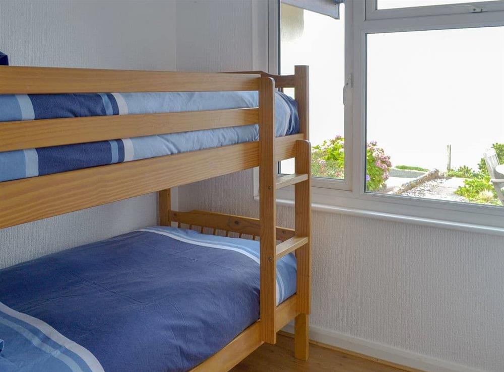 Bunk bedroom at Breakwater View in Down Thomas, near Plymouth, Devon