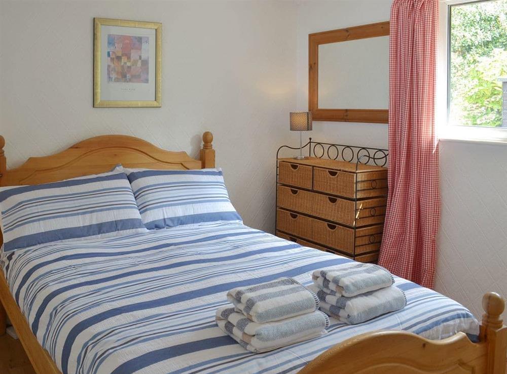 Comfortable double bedroom at Breakwater View in Down Thomas, near Plymouth, Devon