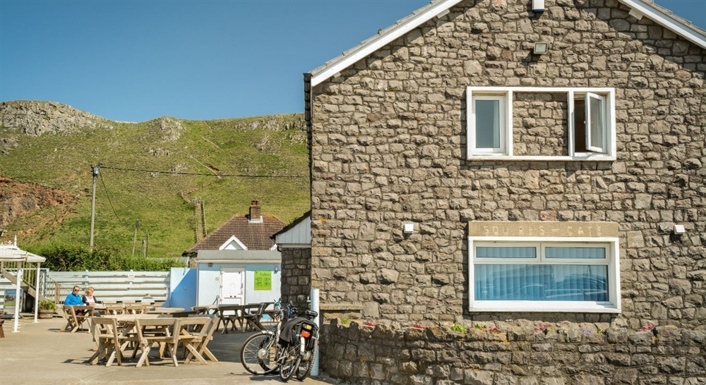 The stone exterior of Brean Cove Apartment, Burnham-on-Sea, North Somerset (photo 2) at Brean Cove Apartment in Brean, Somerset