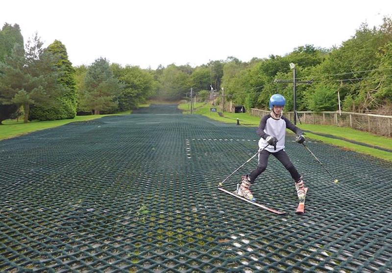 Dry ski slope at Brecon Beacons Resort in Brecon Beacons National Park, South Wales