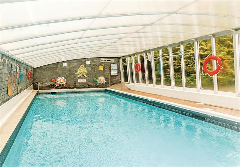 Indoor swimming pool at Brecon Beacons Resort in Brecon Beacons National Park, South Wales
