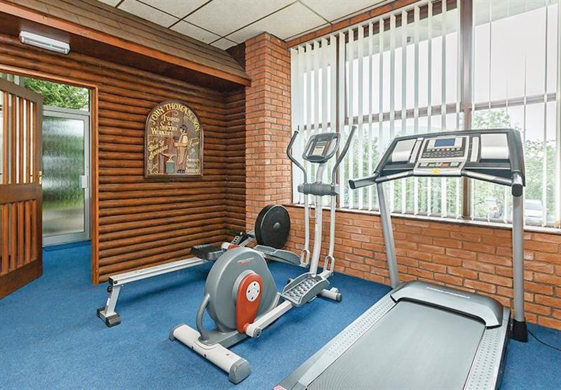 The gym area at Brecon Beacons Resort in Brecon Beacons National Park, South Wales