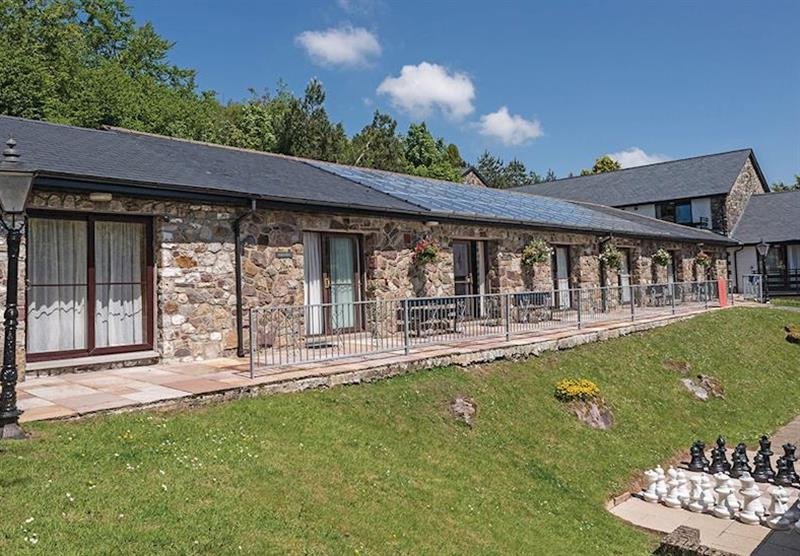 The layout of the accommodation at Brecon Beacons Resort in Brecon Beacons National Park, South Wales