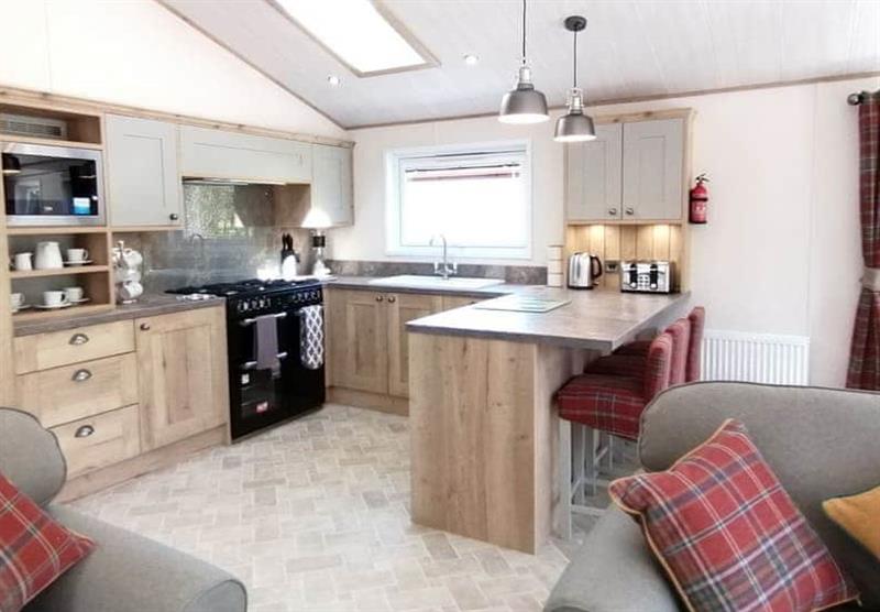Kitchen in the Fallow Lodge at Bredon View in Pershore, Worcestershire