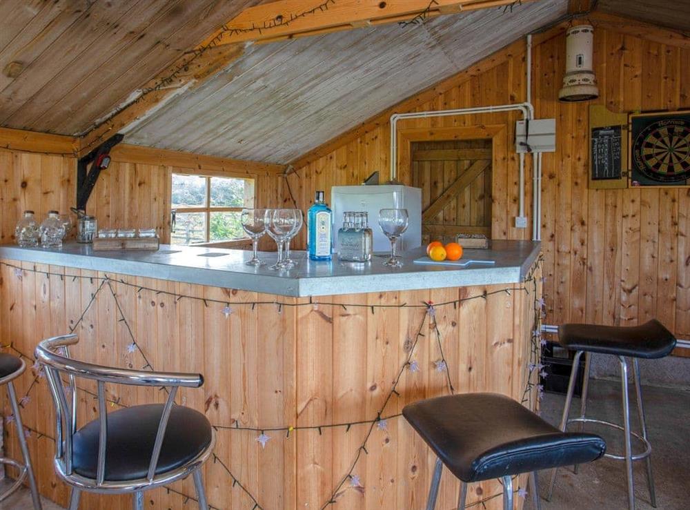 Bar area at Brens Barn in Aiskew, near Bedale, North Yorkshire