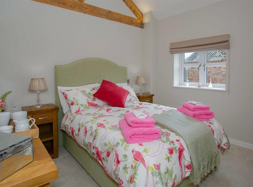 Comfortable double bedroom at Brens Barn in Aiskew, near Bedale, North Yorkshire