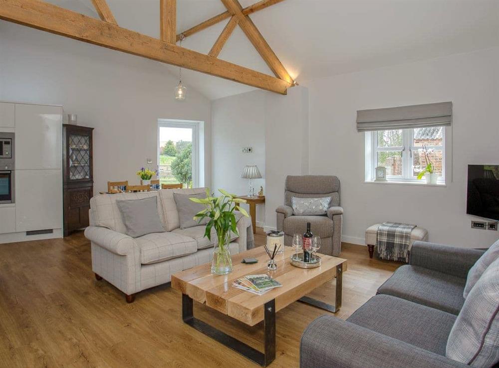 Delightful living area at Brens Barn in Aiskew, near Bedale, North Yorkshire
