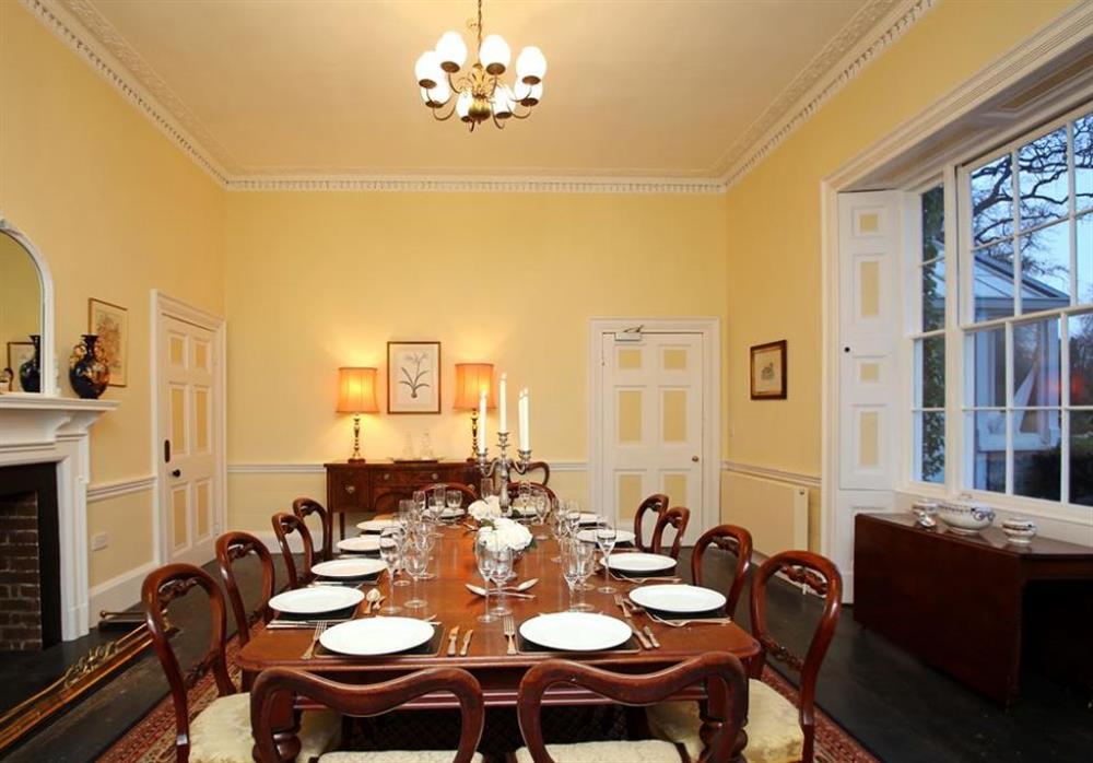 Dining room at Bressingham House, Bressingham, Norfolk