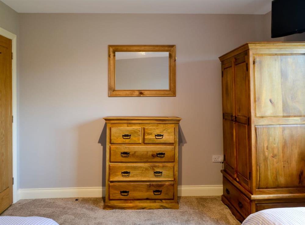 Bedroom with zip and link super kingsize bed (photo 7) at Brewers Cottage in Near Hexham, Northumberland