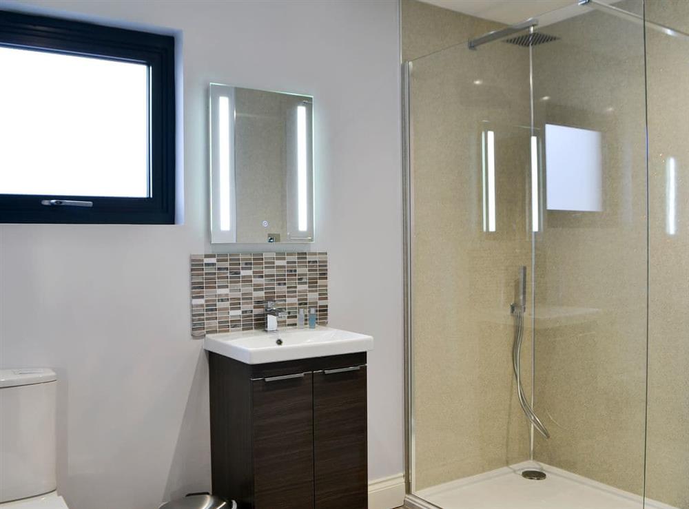 Shower room at Brewers Cottage in Near Hexham, Northumberland