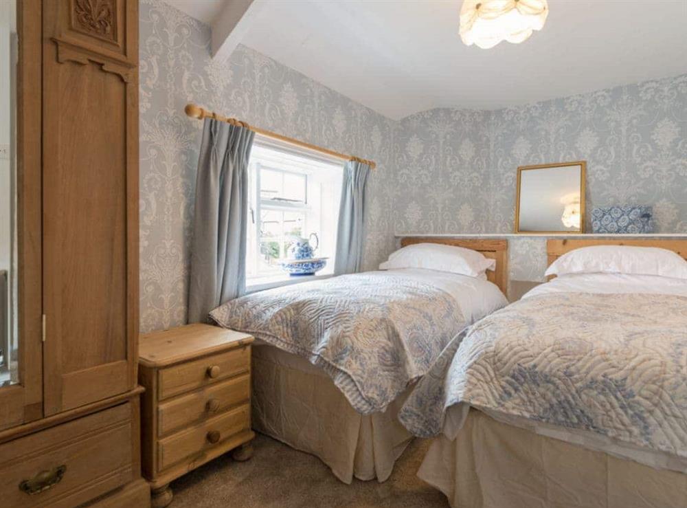 Light and airy twin bedroom at Brewery House Cottage in Bishop Middleham, near Durham, England