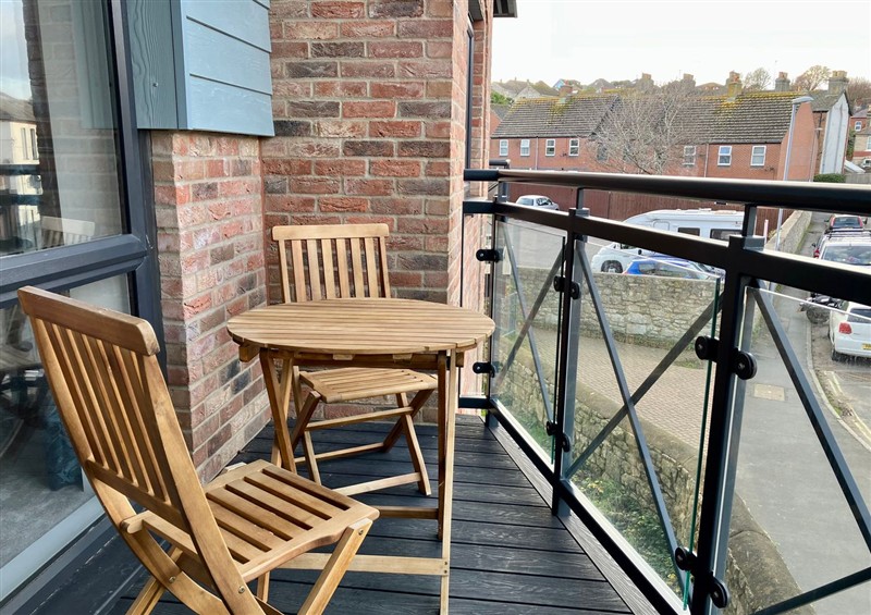 The patio at Brewery View, Weymouth