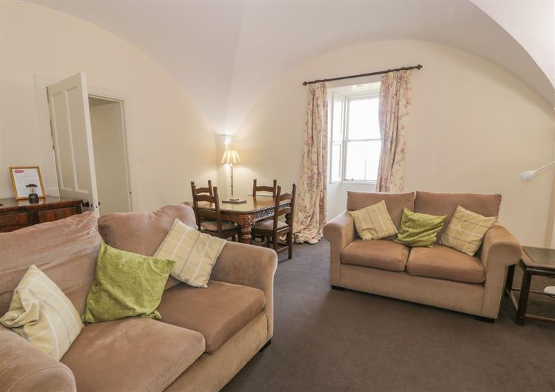 Relax in the living area at Brewhouse Flat, Maybole