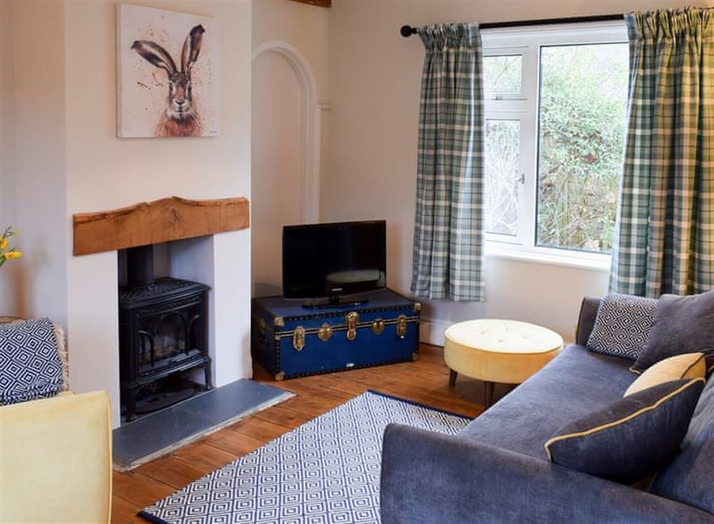 Cosy living area at Briar Cottage in Prinsted, near Emsworth, West Sussex