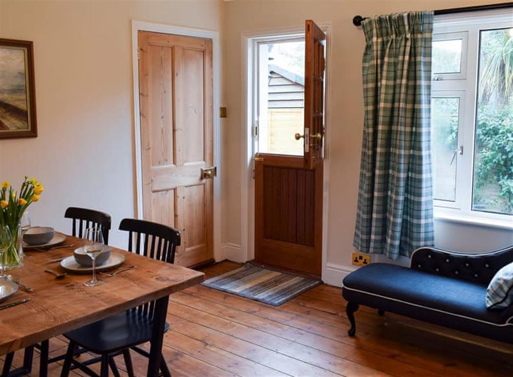 Dining room at Briar Cottage in Prinsted, near Emsworth, West Sussex