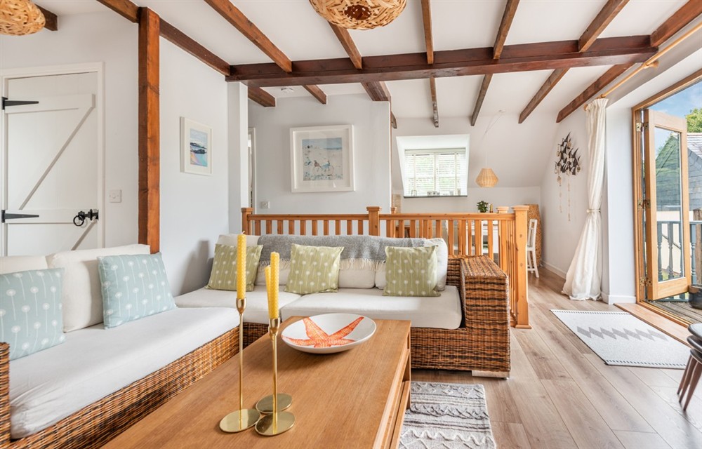 Enjoy the living room at Briar Cottage in Talland Bay