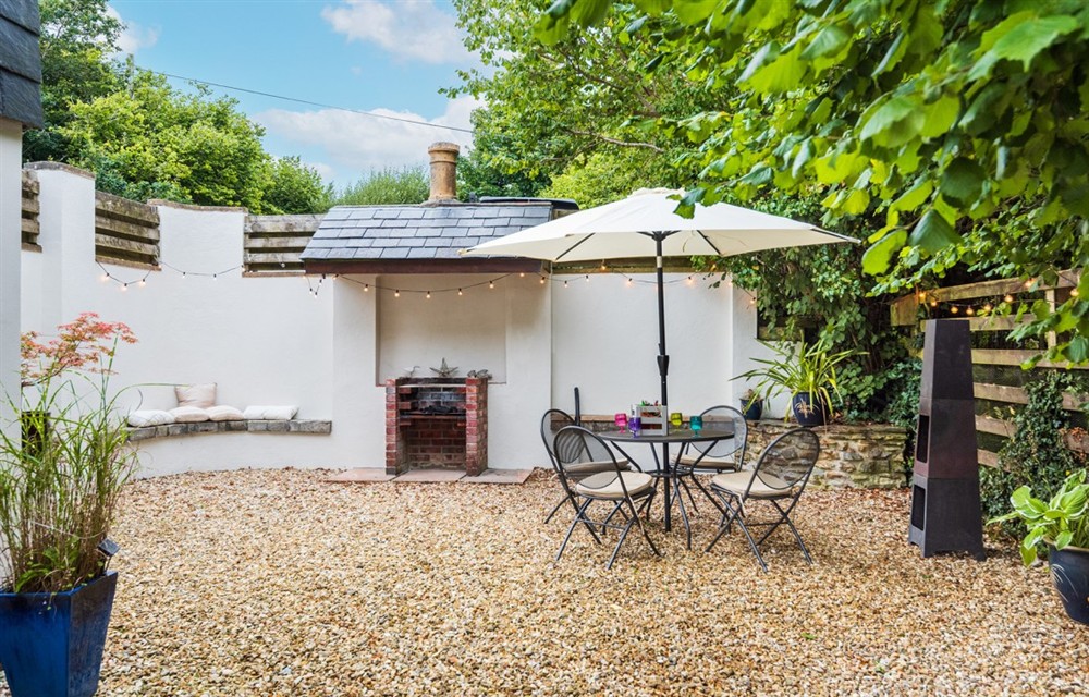 The garden at Briar Cottage in Talland Bay