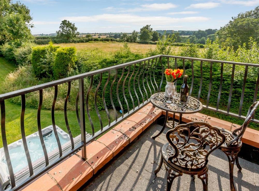 Balcony at Briar House in Ingoldsby, near Grantham, Lincolnshire